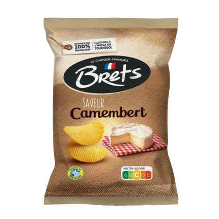 Brets Potato Chips Camembert Cheese 4.4oz/ 125g  