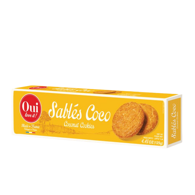 Oui Love It Sablés Coconut Biscuits 4.41oz / 125g