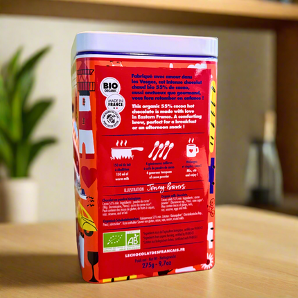 Le Chocolat des Français  Hot Chocolate Powder with 55% Cacao 9.7oz / 275g