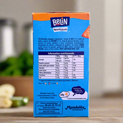 Belin Triangolini Crackers with Sesame Seeds 3.8oz / 110g