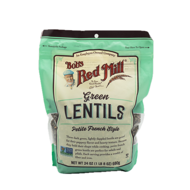 Bob's Red Mill Green Lentils Petite French Style 24oz / 680g