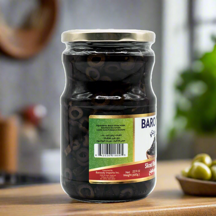 Baroody Sliced Black Olives 22.9oz / 650g