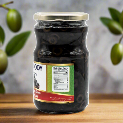 Baroody Sliced Black Olives 22.9oz / 650g