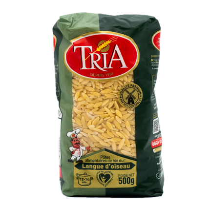 Tria Durum Wheat Orzo Pasta 17.65oz / 500g