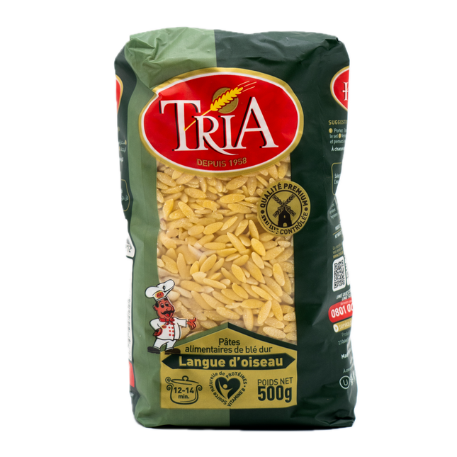 Tria Durum Wheat Orzo Pasta 17.65oz / 500g