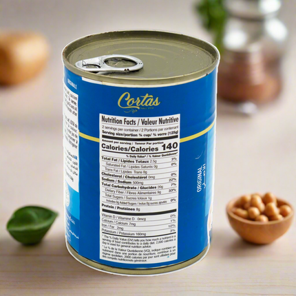 Cortas Garbanzo Boiled ChickPeas 14oz / 398g