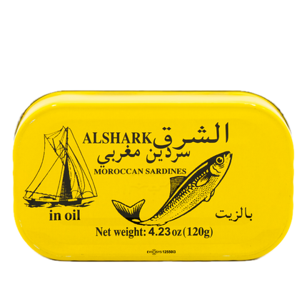 Alshark Moroccan Sardines in Oil 4.23oz / 120g