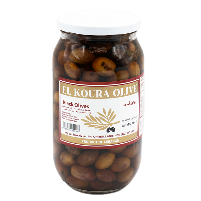 El Koura Black Olives 36oz / 1kg