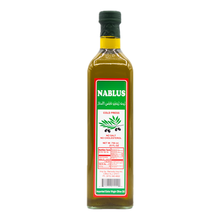 Nablus Extra Virgin Olive Oil Cold Press 25fl oz / 750ml