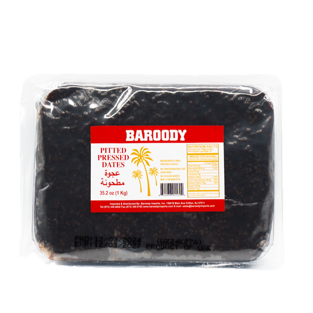 Baroody Pitted Pressed Dates 35.2oz / 1kg