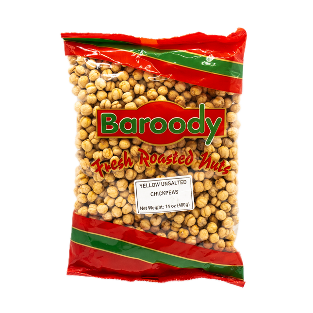Baroody Yellow Roasted and Unsalted Chickpeas 14oz / 400g