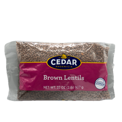 Cedar Brown Lentils Balady 32oz / 907g