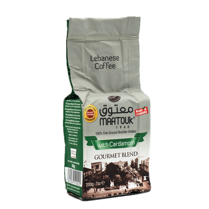 Maatouk Lebanese Coffee Gourmet Blend with Cardamom 7oz / 200g