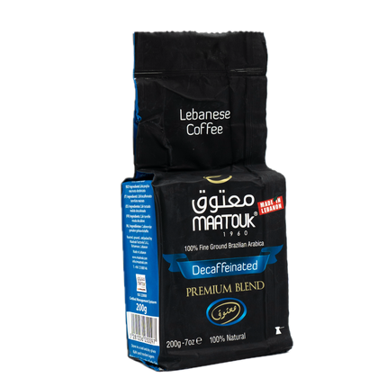 Maatouk Lebanese Coffee Decaffeinated Premium Blend 7oz / 200g
