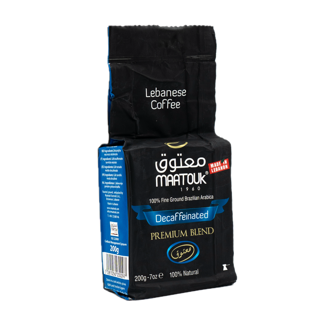 Maatouk Lebanese Coffee Decaffeinated Premium Blend 7oz / 200g
