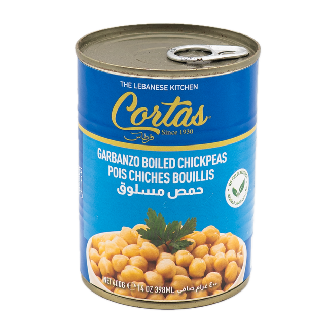 Cortas Garbanzo Boiled ChickPeas 14oz / 398g