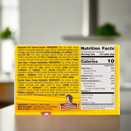 Madame Gougousse Fish Flavored Bouillon 10g (8 Count) 2.82oz / 80g