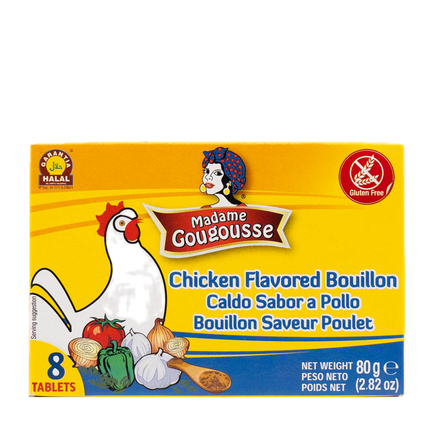Madame Gougousse Chicken  Flavored Bouillon 10g (8 Count) 2.82oz / 80g