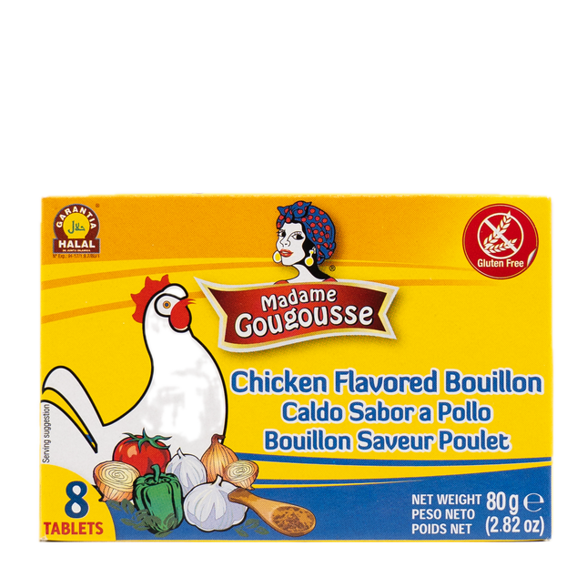 Madame Gougousse Chicken  Flavored Bouillon 10g (8 Count) 2.82oz / 80g