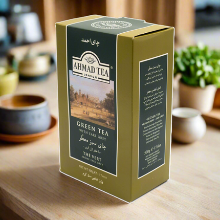 Ahmad Green Tea With Earl Grey Loose Leaf 17.65oz / 500g