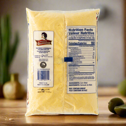 Madame Gougousse Yellow Corn Meal Fine 24oz / 680g