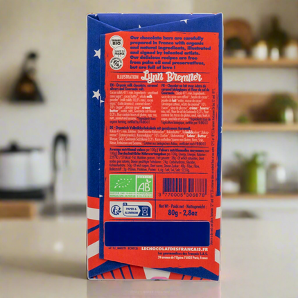 Le Chocolat des Français Milk Chocolate Bar with Salted Caramel (Marilyn) 2.8oz / 80g