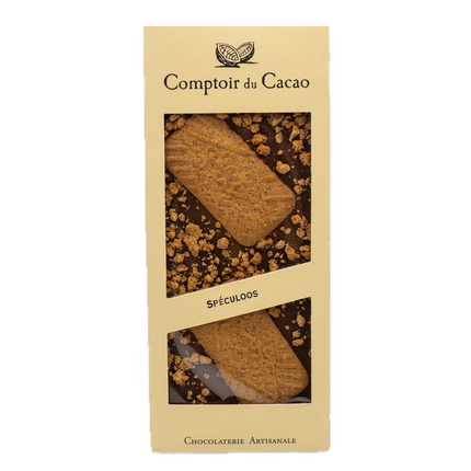 Comptoir du Cacao Milk Chocolate Bar with Speculoos Cookie 3.17oz / 90g
