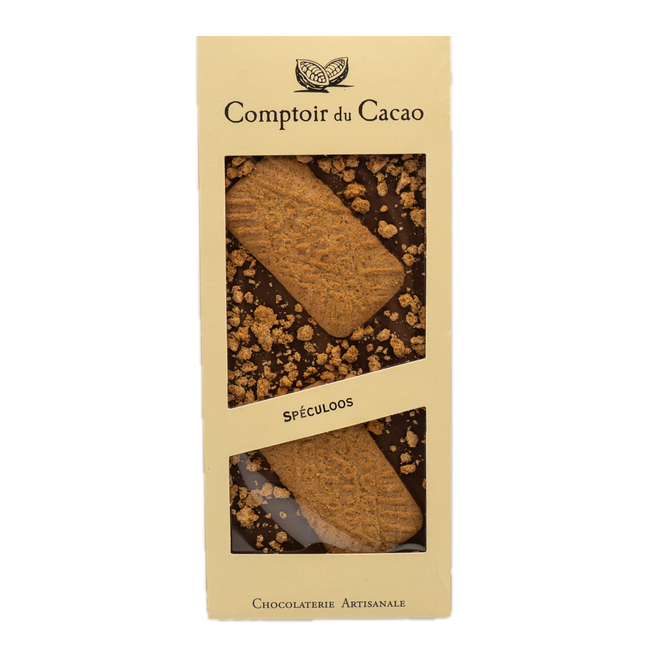 Comptoir du Cacao Milk Chocolate Bar with Speculoos Cookie 3.17oz / 90g