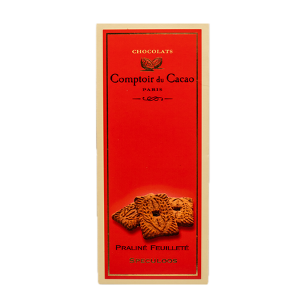 Comptoir du Cacao Praliné-filled 36% Milk Chocolate Bar Speculoos Cookie (40%) 2.82oz / 80g