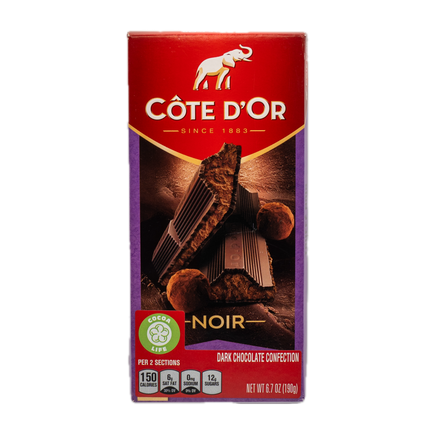 Côte d'Or Dark Chocolate Confection Bar with Cocoa Truffle Praliné Filling 6.7oz / 190g