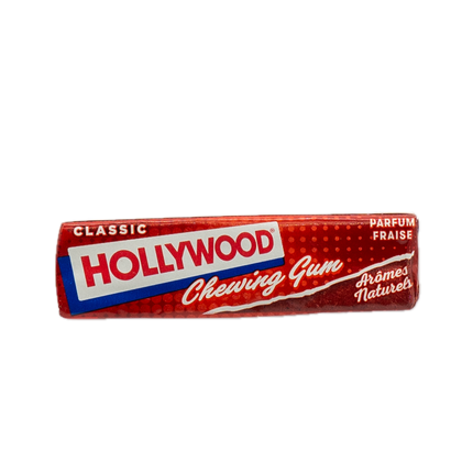 Hollywood Strawberry Chewing Gum (11 Sticks) 1.1oz / 31g