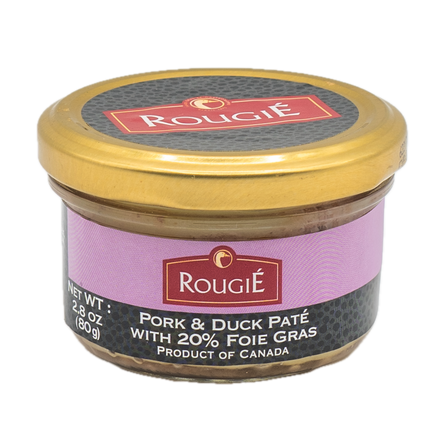 Rougié Pork and Duck Pâté with 20% Foie Gras 2.8oz / 80g