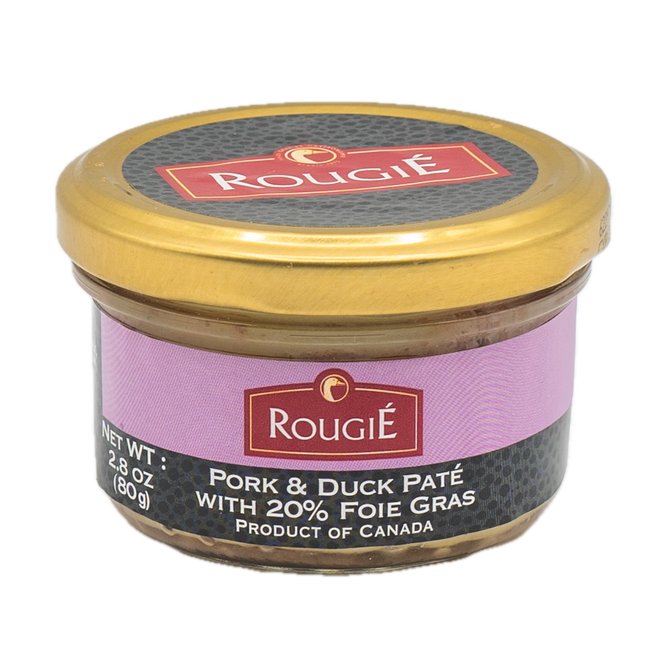 Rougié Pork and Duck Pâté with 20% Foie Gras 2.8oz / 80g