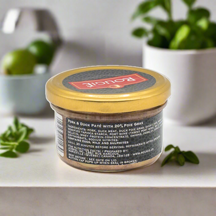 Rougié Pork and Duck Pâté with 20% Foie Gras 2.8oz / 80g