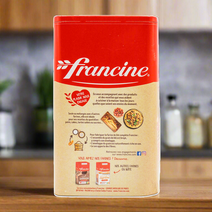 Francine Whole Wheat Flour Box T150 2.2lb / 1kg