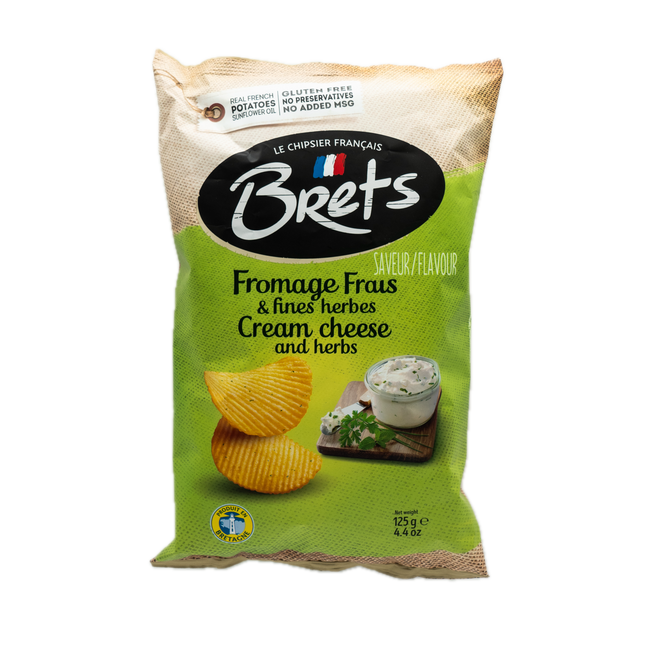 Brets Fresh Cheese and Fine Herbs Potato Chips 4.4oz / 125g