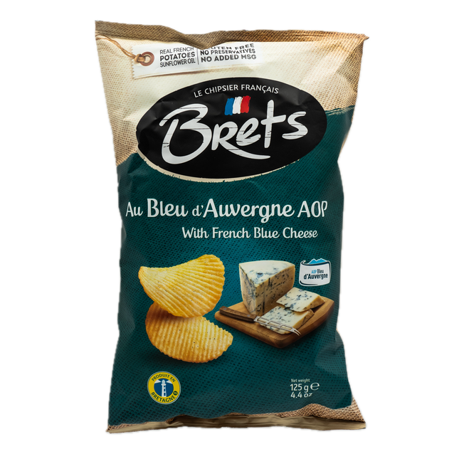 Brets Blue Cheese Potato Chips 4.4oz /125g