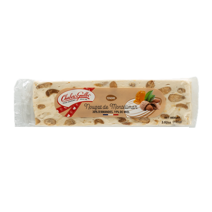 Chabert and Guillot Montelimar White Nougat Bar 3.52oz / 100g