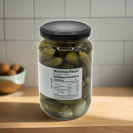 Vilux Gherkin Pickles in Vinegar (Cornichons) 6.3oz / 180g