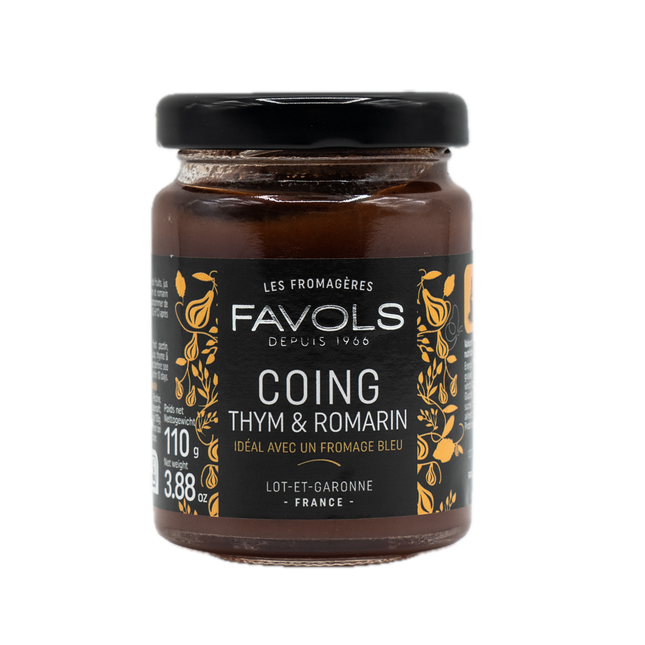 Favols Quince Thyme and Rosemary Jam 3.88oz / 110g