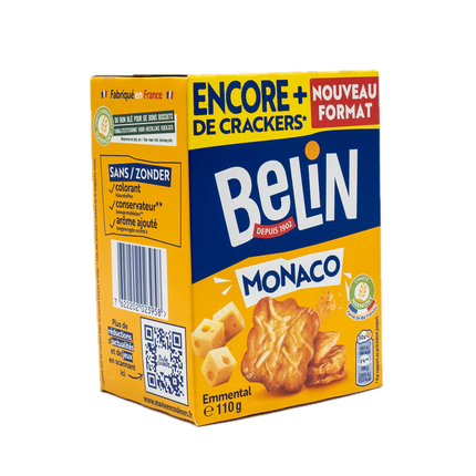 Belin Monaco Emmental Crackers 3.9oz / 110g