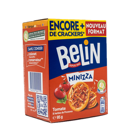 Belin Minizza Crackers with Tomato and Herbes de Provence 3.35oz / 95g