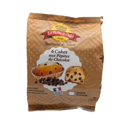 La Boite a Cake Chocolate Chips Cake (6 Count) 7.4oz / 210g