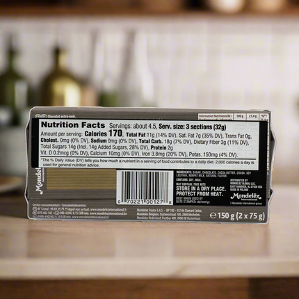 Côte d'Or Dark Chocolate Confection Connoisseur Bar 5.3oz / 150g