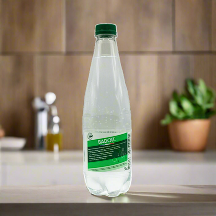 Badoit Natural Sparkling Mineral Water 16.9 fl oz / 500ml.