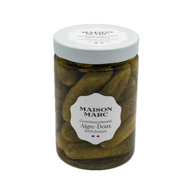 Maison Marc Sweet and Spicy Gherkin Pickles (Cornichons) 10.9oz / 310g