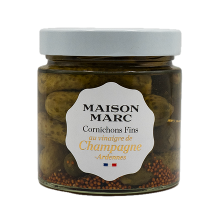 Maison Marc Cornichons in Champagne Vinegar  13.5oz / 385g