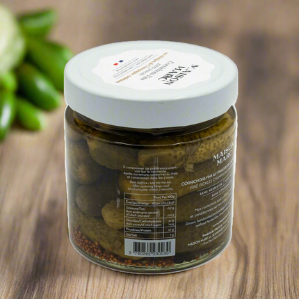 Maison Marc Cornichons in Champagne Vinegar  13.5oz / 385g