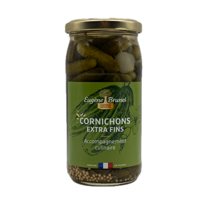 Eugene Brunel Gherkin Pickles Extra-Fins (Cornichons) 6.7oz / 190g
