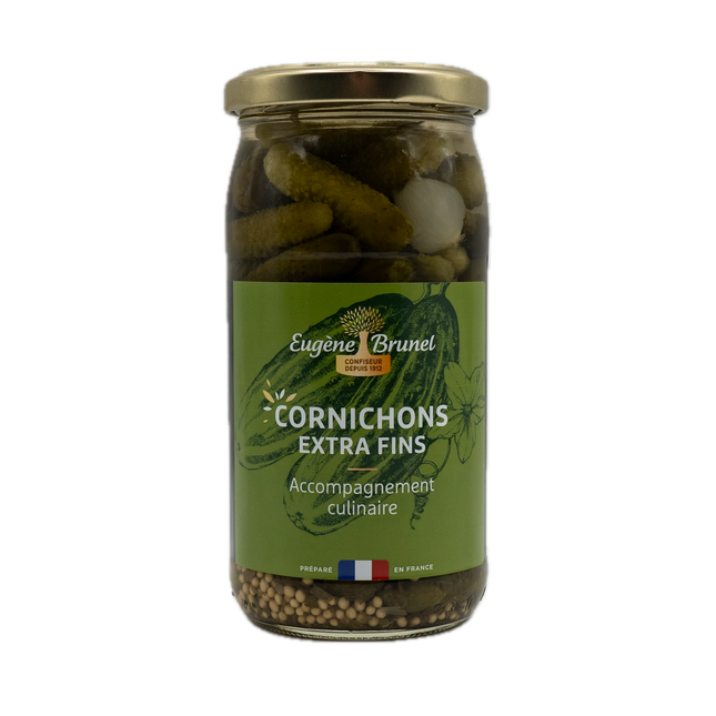 Eugene Brunel Gherkin Pickles Extra-Fins (Cornichons) 6.7oz / 190g